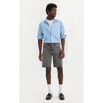 Levi's 501 Denim Short Grey Maat: W29L9 | Spijkershorts Outlet | Heren | Grijs