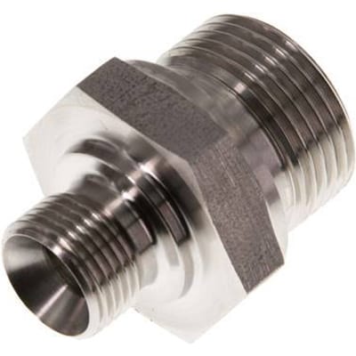 G 3/4'' x G 3/8'' RVS Borstnippel 400 Bar - Hydrauliek - FL2S-M-ST-034G-038G-I