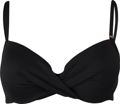 Brunotti - Stefana - Bikini Topje Black - Wired Bikini Top Dames - Aanpasbare Bandjes - Mix & Match - 38C