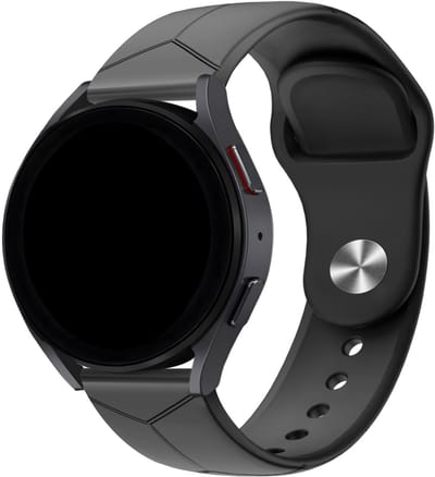 BALR. Hexagon horlogeband – geschikt voor 22mm smartwatches – Samsung Galaxy Watch 4/5/6/7 (44mm), Huawei GT 2/3 (46mm), Amazfit GTR 2/3/4, Fossil Gen 5/6 en meer – Zwart