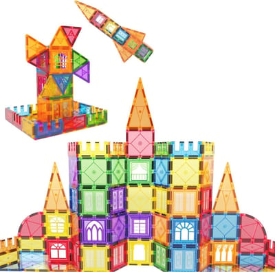 White-Label® Magnetische Knikkerbaan - Kinderspeelgoed 1 Jaar - Magnetic Tiles - Bouwspeelgoed