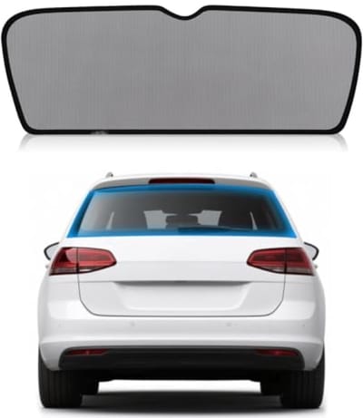 PromoHome Zonwering achterruit auto VW Golf 7 Variant 2015-2021, UV-bestendig, opvouwbaar, zwart