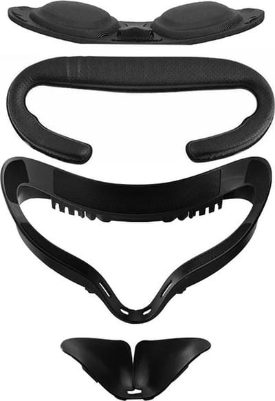WiseGoods Premium Gezicht Interface & Cover Geschikt Voor Oculus Quest - VR Bril Accessoires - Gamen - VR-Brillen Oogmasker Zwart