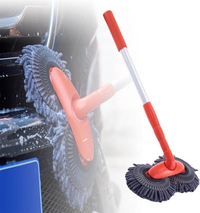 Autowasborstel - Dweilreinigingsgereedschap - Auto Reinigen - 360 Graden Draaibaar - 58-115 cm - Niet gespecificeerd