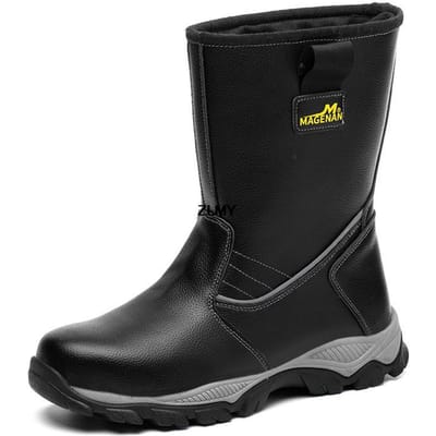 Waterdichte Veiligheidsschoenen Heren Stalen Neus Werkschoenen Puncture Proof Werkveiligheidsschoenen Heren Hoge Top Beschermend Schoeisel Constructie 44 black