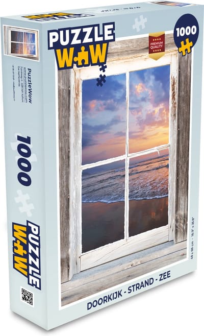 Puzzel Doorkijk - Strand - Zee - Legpuzzel - Puzzel 1000 stukjes volwassenen