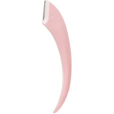 Ensemble de 1/2 pièces de tondeuse à sourcils en acier inoxydable en forme de croissant de lune avec peigne, outil de maquillage portable pour femmes, ciseaux à sourcils, cils, poils