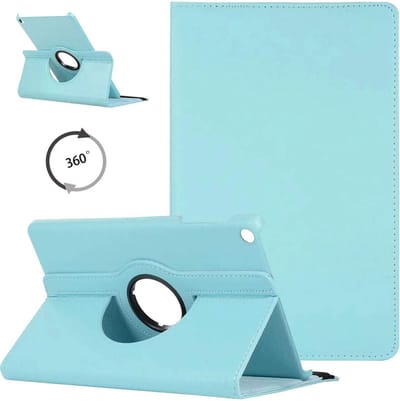 Draaibaar Hoesje - Rotation Tabletcase - Multi stand Case Geschikt voor: Samsung Galaxy Tab A 10.1 inch 2019 SM T510 T515 - licht blauw
