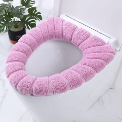 Livano Wc Bril Hoes - Toiletbril Cover - Toiletbril - Wc Deksel - Wasbaar - Verwarmde Wc Bril - (Niet Elektrisch) - Warm - Roze