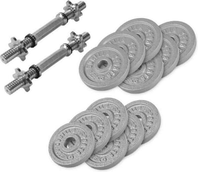 Gorilla Sports Dumbellset - Halterset - Gietijzer - 27.5 kg
