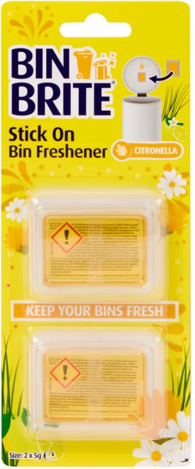 Afvalbak Luchtverfrisser Citronella – Zelfklevend – Tot 30 Dagen Fris – Vuilnisbak Geurverwijderaar – Bin Freshener