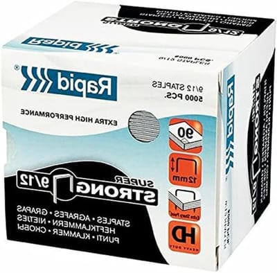 Nietjes - Supersterke nietjes - Zware nietklussen - Voor 60-90 vellen - 12 mm beenlengte - Zilver