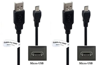 2 stuks OneOne 0,8m Micro USB kabel. Stevige laadkabel. Oplaadkabel snoer past op past op Bose SoundLink Color, Micro, On-Ear Bluetooth, SoundSport Wireless, Free Wireless, Pulse Wireless, QuietControl 30 Wireless