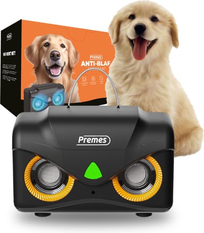 Premes - Anti Blaf Apparaat - Ultrasoon - Antiblaf - Hondentrainer - Honden - Hond - 3 Standen - Tot 15 Meter - Automatische Werking - Geen Schok - Oplaadbaar - Luxe - trainingshalsband honden met schok
