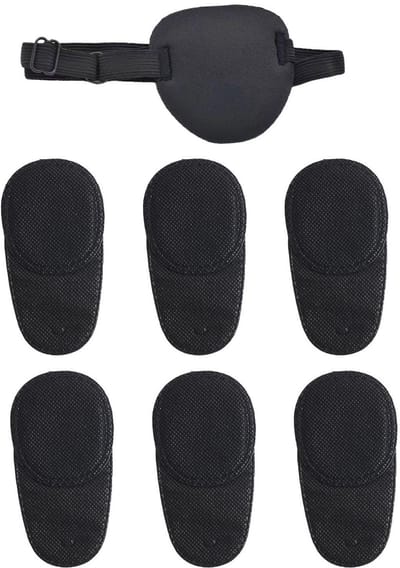 Dailygoods- Verduisteringsoogmasker - 6 Stuks Kinderen - Draagbaar Oogmasker - Herbruikbaar - Lichtblokkerend - Zacht Materiaal - 40-57 cm Verstelbaar