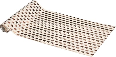 Tafelloper Metallic Kerstbomen Goud/Koper (28cm x 3m)