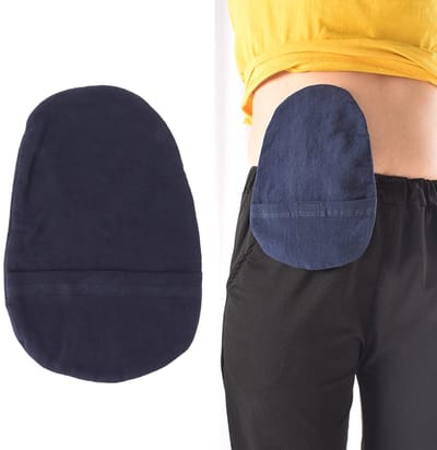 Dailygoods- Stomazak Hoes Wasbaar - Katoenen Stomazakdeksel - Ademend Stomazakje - Geschikt voor de meeste Stomazakken - Afmetingen 24 x 16 cm - Hoog kleefvermogen