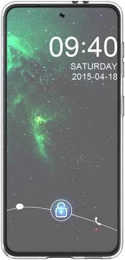 Myway, Hoesje Geschikt voor Samsung Galaxy S21 Zacht TPU, Transparant