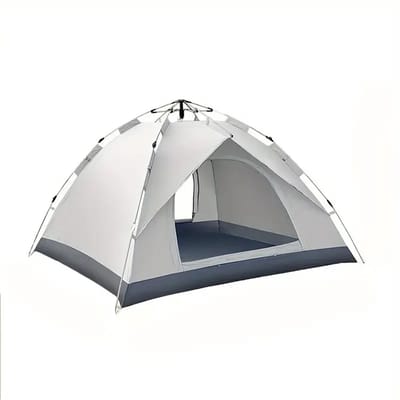 210×210×135 cm Zwarte Automatische Pop-up Tent – Lichtgewicht Draagbare Shelter met 2 Deuren