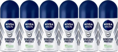NIVEA MEN Sensitive Protect Roll-On - 6 stuks