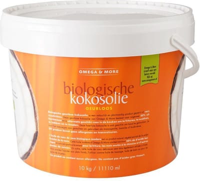 Omega en More Kokosolie geurloos 10 kg