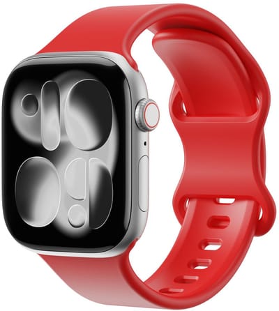 SBG Siliconen Bandje Geschikt voor Apple Watch Ultra | 49MM | Sport Horlogeband Rood