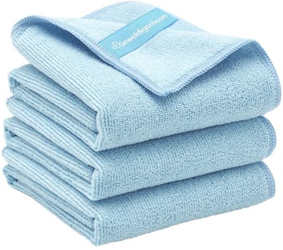 Geweldigschoon Schoonmaakdoeken - 40x40cm - 3 stuks - Microvezeldoeken - Blauw