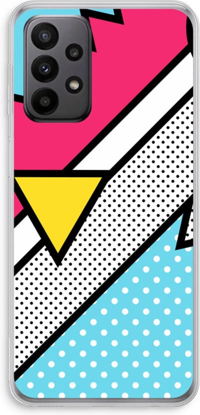 Hoesje geschikt voor Samsung Galaxy A23 hoesje - Pop Art #3 - Soft Cover Telefoonhoesje - Bescherming aan alle Kanten en Schermrand