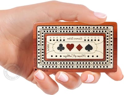 Houten Krabplank - Reisspel - Strategisch Spel - Ingelegd Houtontwerp - 105 cm - Bloedhout Esdoornhout