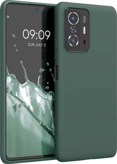 kwmobile telefoonhoesje geschikt voor Xiaomi 11T / 11T Pro - Hoesje voor smartphone - Back cover in mosgroen