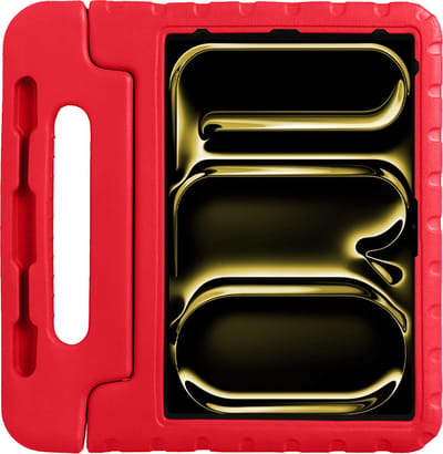 Hoes - Geschikt voor Apple iPad Pro (2024/2025) - 13 inch - Kinderhoes Shockproof Bumper - Kidsproof Case - Tablet Hoesje - Kinder Hoesje Cover - Rood