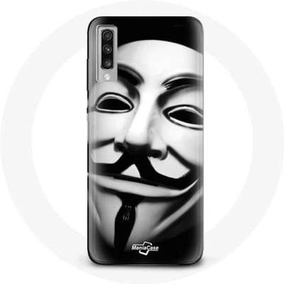 Samsung Galaxy A70 hoesje We are legioen anoniem masker