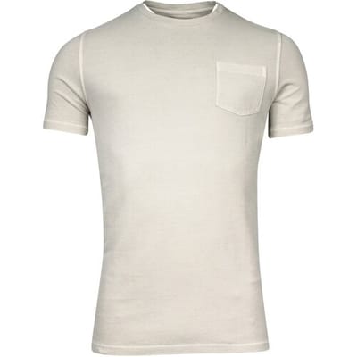 Thomas Maine T-Shirt Crew Neck Piqué Pigment Dyed Enzyme Washed Kitt / male