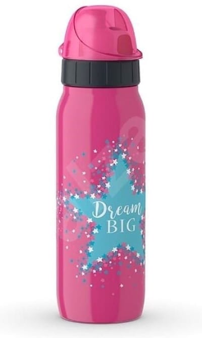 Tefal Iso 2Go Tuit Thermo Drinkbeker Auto Close - 0,5 L - Roze - Stars