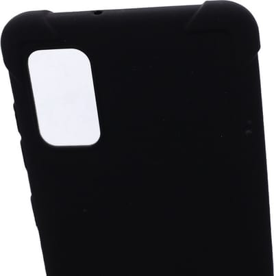 Shockproof Flexibele achterkant Silicone hoesje zwart Geschikt voor: Samsung Galaxy A13 4G