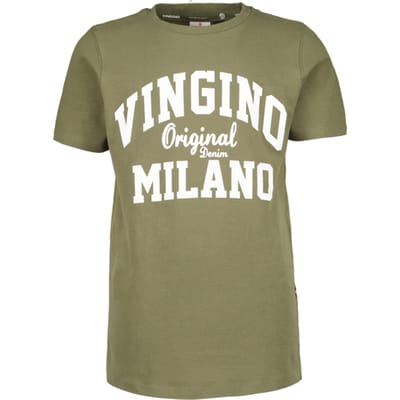 Vingino Tshirt-classic-logo-rnss Army Green Maat: 4 | T-Shirts Outlet | Unisex | Groen