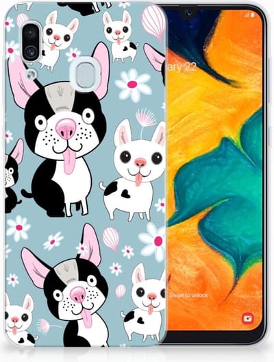 Samsung Galaxy A30 TPU Hoesje Hondjes