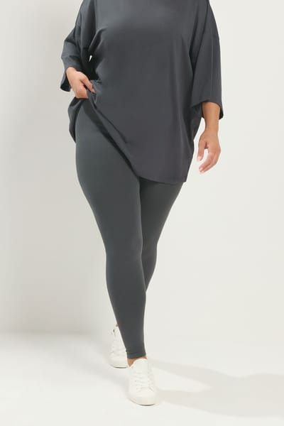 Yours Antracietgrijze Legging Size 42