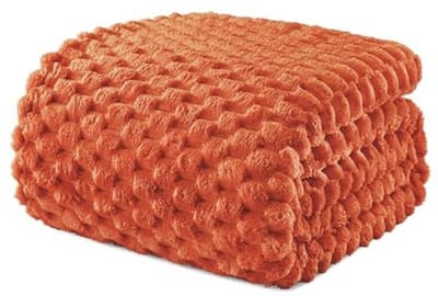 Zachte fleece deken 150 x 200 cm - Stijlvolle jacquard fluwelen deken voor bed