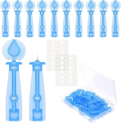Pack van 50 Wegwerp Acne Pimple Naalden en 72 Punten Acne Pimple Stickers voor het Verwijderen van Witte Hoofden en Puistjes (50 Stuks)