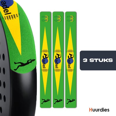 Badel® Padel Protector Sticker – 3 Stuks – Lichtgewicht Frame Bescherming – Geen Invloed op Balans