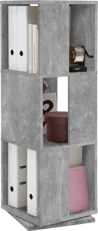 Ordnerzuil Mars Beton - Breedte 34 cm - Hoogte 108 cm - Diepte 34 cm - Zonder deuren