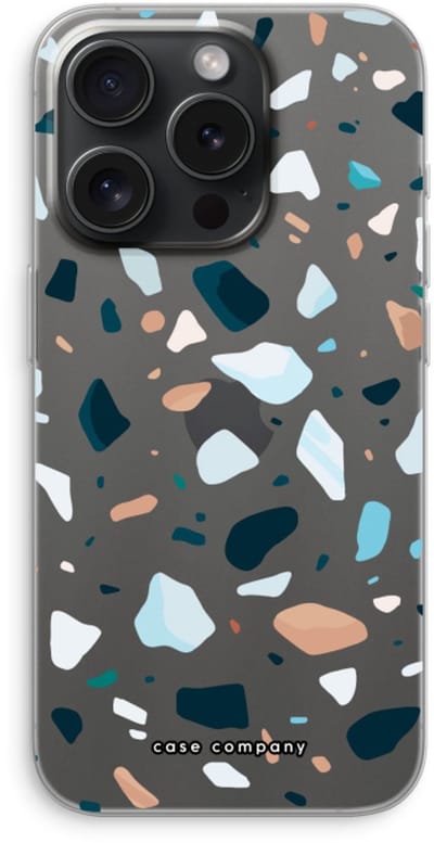 Case Company® - Hoesje geschikt voor iPhone 15 Pro hoesje - Terrazzo N°13 - Soft Cover Telefoonhoesje - Bescherming aan alle Kanten en Schermrand