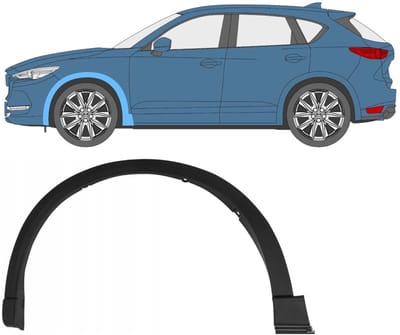 Spatbord sierlijst wielkast voor Mazda CX-5 2017- / Links