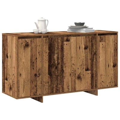 vidaXL - Dressoir - Oudhout - 135 - x - 41 - x - 75 - cm - Bewerkt - hout