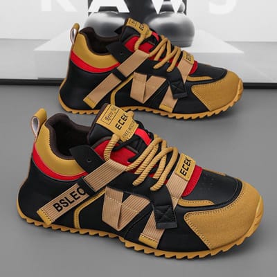 Grote Maten39-48 Heren Originele Schoenen Street Style Mode Heren Slijtvaste Sneakers Veelzijdige Microvezel Lederen Gevulkaniseerde Schoenen 39 bruin
