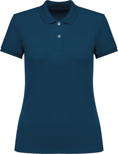 Native Spirit Ecologische damespolo in piquétricot NS208 - Peacock Blue - S