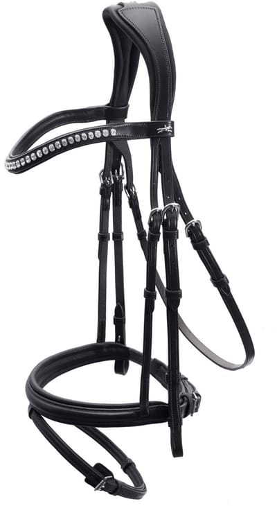 Schockemöhle Montreal Select hoofdstel - Espresso/Cream/Silver - Full size