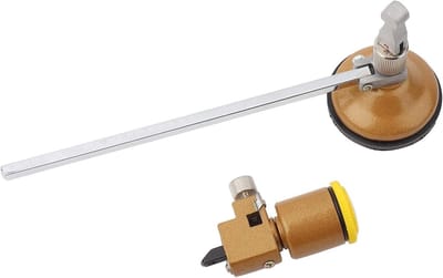 Allecto Plus - 40cm Ronde Tegelsnijder Verstelbare Glas Snijder met Zuignap voor Diverse Doe-het-zelf Projecten
