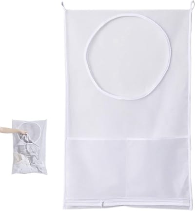 Hanging Laundry Basket voor Efficiënte Wasorganisatie, Ideaal voor Badkamer en Slaapkamer, Ruimtebesparend en Handig